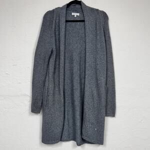 Community Grey Marled Duster Cardigan Sweater Womens XS Preppy Casual Revolve